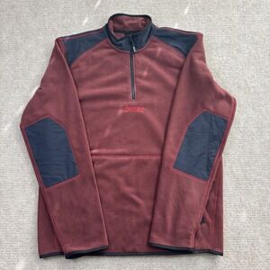 Oakley‎ Butter Tech Fleece Pullover Grenache Half Zip Men's Sz Large NWT